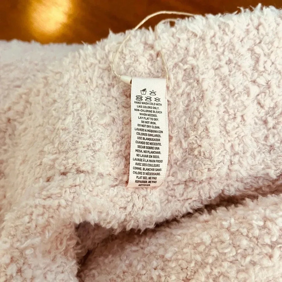 SKIMS Cozy Knit Pants 2X/3X in Dusk Pink Wide Leg Teddy Lounge Boucle Kardashian - Picture 11 of 16